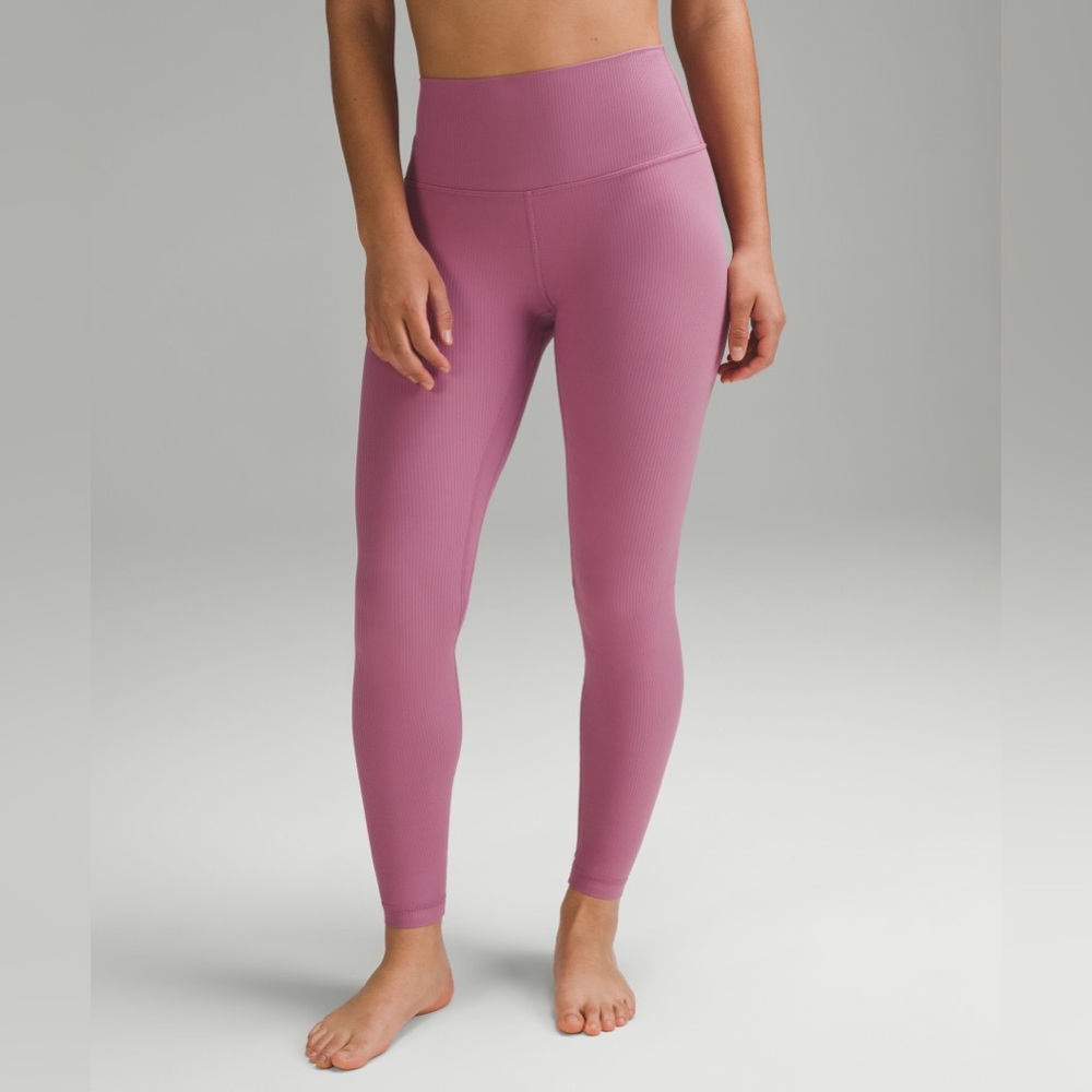 Lululemon align ribbed high rise 28” leggings 10